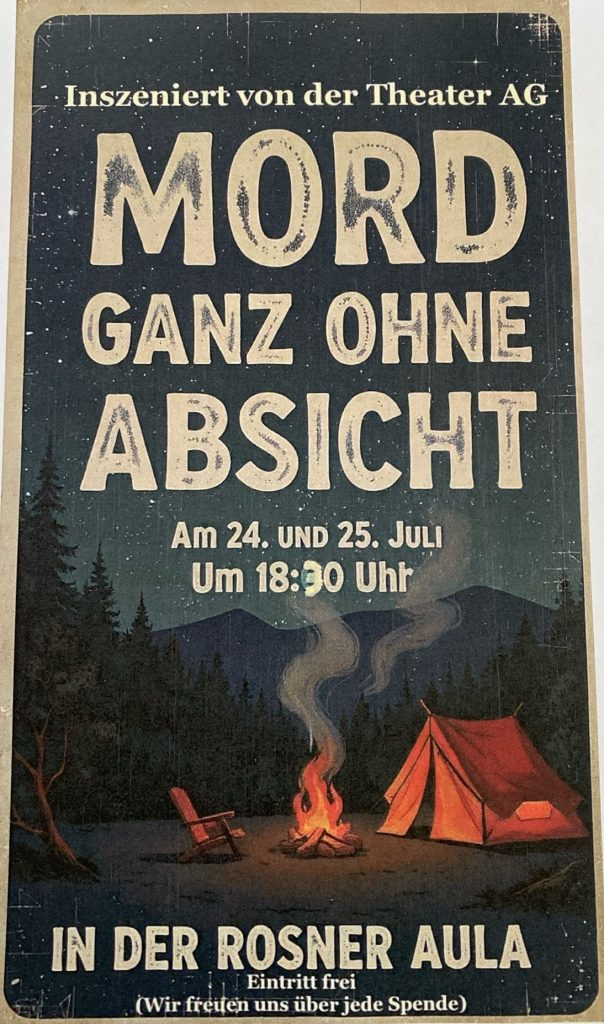 Unsere neu gegründete Theater-AG lädt alle Freundinnen und Freunde des Schultheaters... 15.07.2026